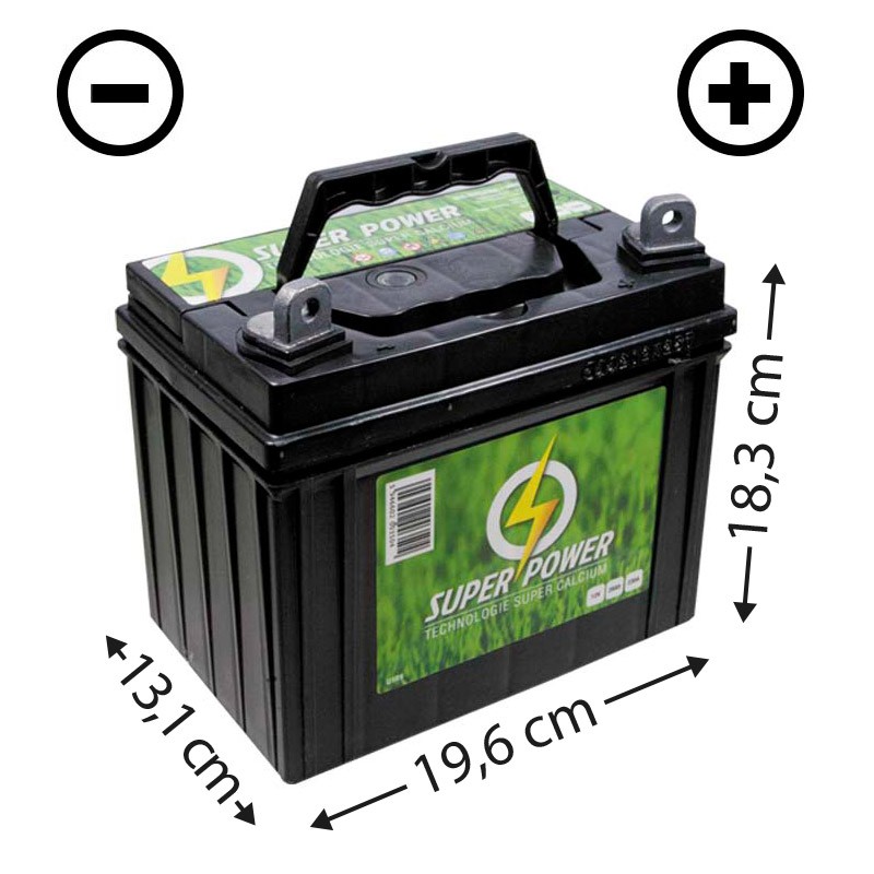 Batterie sans entretien (U1R-320) + à droite