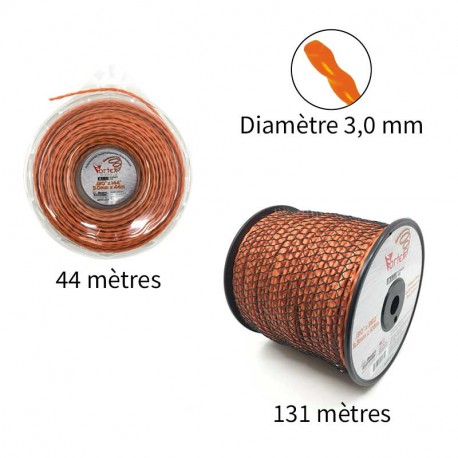 NOUVEAU Fil Vortex avec alu ø3.0mm pour débroussailleuse NOUVEAU Fil Vortex avec alu ø3.0mm pour débroussailleuse