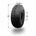 Pneumatique 23x8.50-12 (4 plis) tubeless