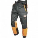 Pantalon SOLIDUR  dit 'anti-coupure' gris et orange Authentic